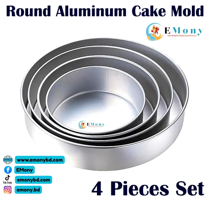 Aluminum Cake Baking Mold Set RoundHeart Shape