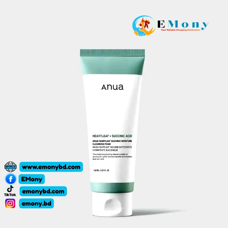 Anua Heartleaf Succinic Moisture Cleansing Foam