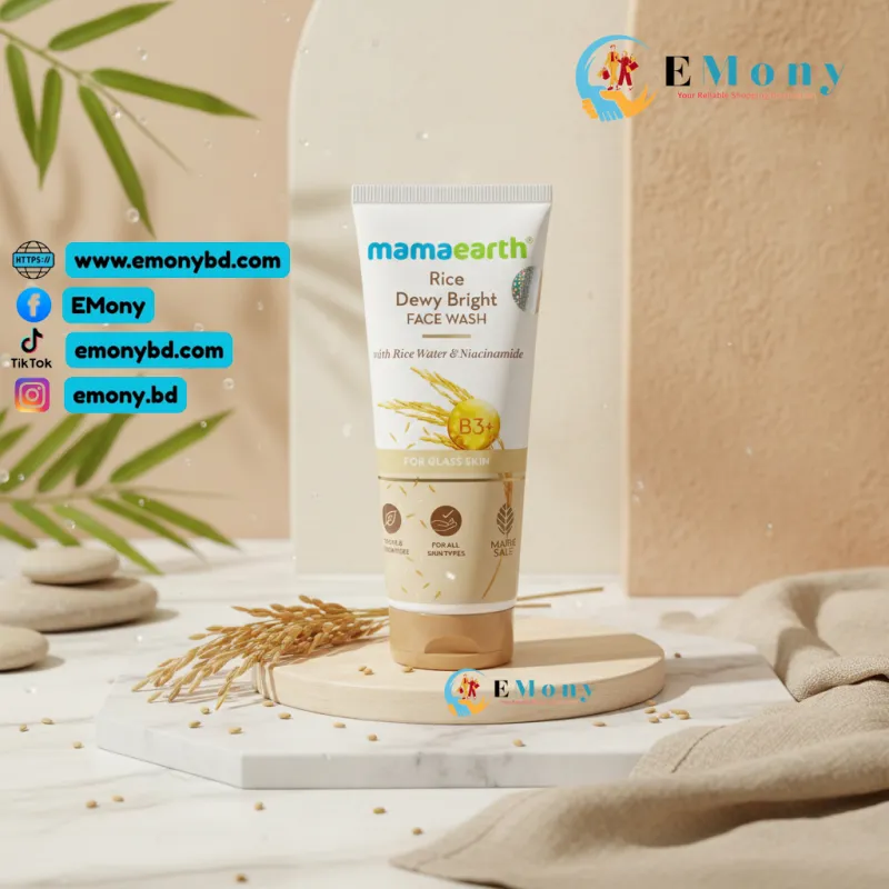 MAMAEARTH Rice Dewy Bright Face Wash