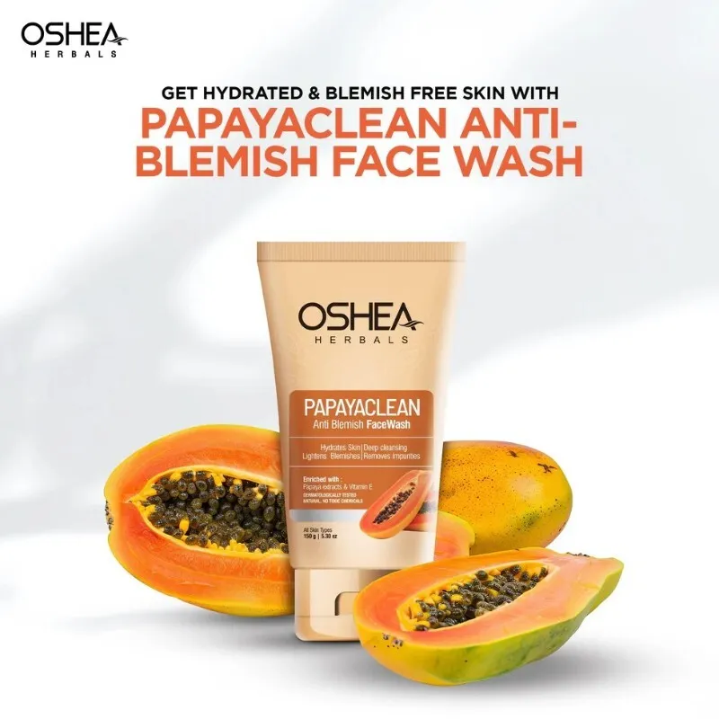 Oshea Herbals Papayaclean Anti Blemishes Face Wash 100 ml