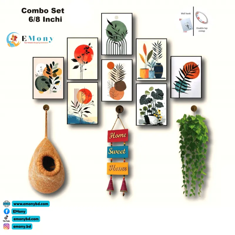 Unique Design Wallmate Home Decoration PVC Poster Combo Set